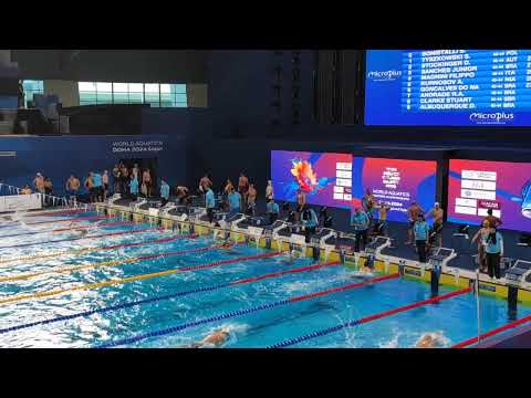 Filippo Magnini oro ai Mondiali Nuoto Master di Doha nei 100 stile libero