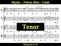 Haydn - Tenor - Nelson Mass - 3A - Credo - In Unum Deum