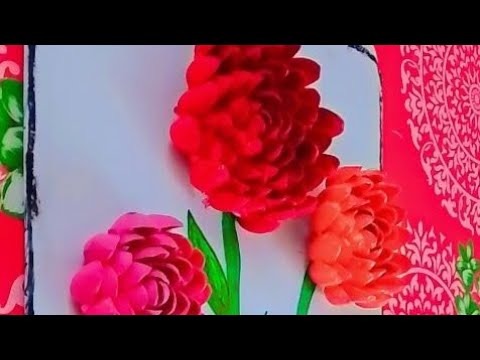 | Flower Craft 🌹, craft using Pista Cell | Tutorial | By Devesh Tripathi |