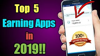 Download the video "Top 5 Earning Apps In 2019!! 5 Best Self Earning app | Earn Unlimited PayTm Cash"