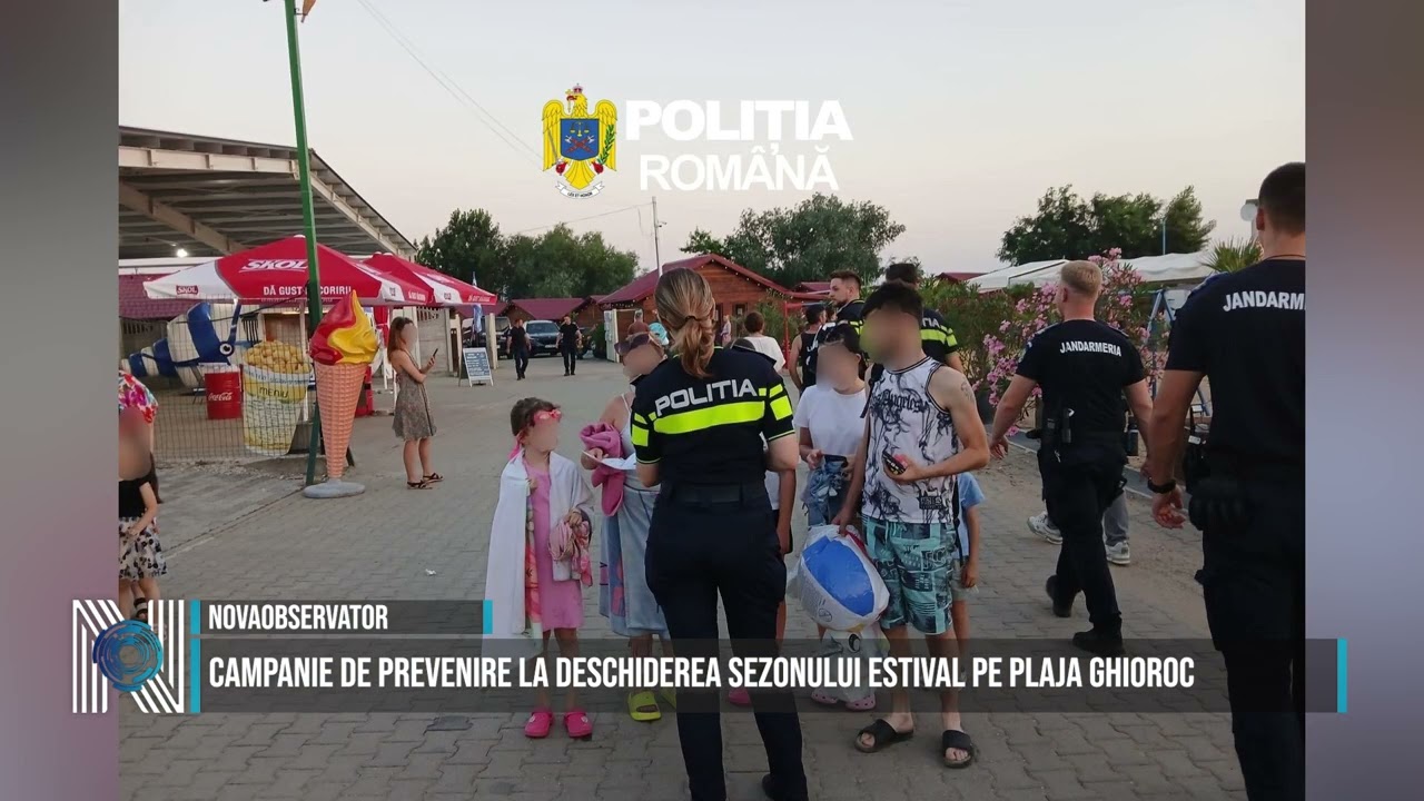 Campanie de prevenire la deschiderea sezonului estival pe plaja Ghioroc