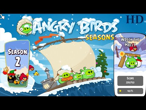 Angry Birds Seasons Gameplay| Wreck The Halls| Season 2| Episode 5| Level 1 to 25| Complete| HD