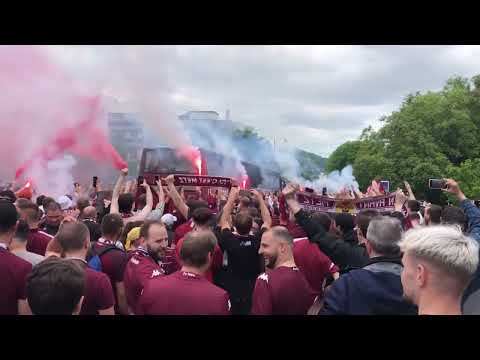 FC Metz - AS ST Étienne arrivée du bus messin 🔥🔥