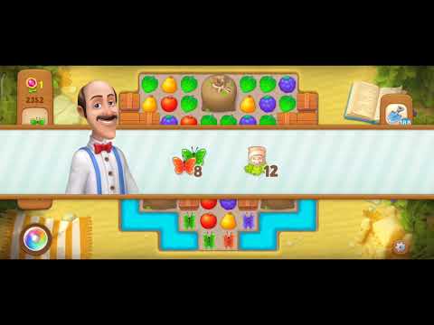 Gardenscapes Level 2352 Walkthrough "No Boosters Used"