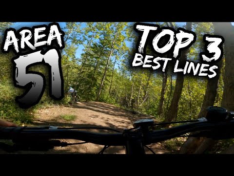 Top 3 Best Lines at Area 51 Bike Park | Edmonton, AB