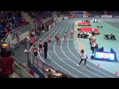 800m pentathlon run for W55 (by Marite Vilcane) in WMACI 2019 Torun, 29.03.2019
