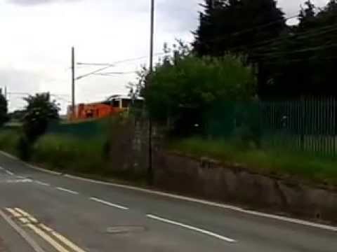 Newton le Willows 16.6.2013 - Colas DR73910 Jupiter - tamper track maintenance vehicle
