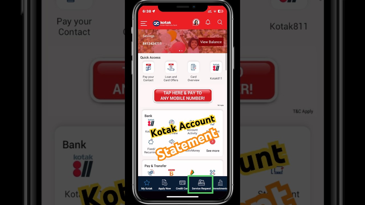 Kotak Account Download #kotakcreditcard #kotak #statement #हिंदी