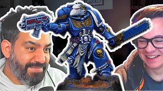 I Painted a Space Marine for an ACTUAL Space Marine! ft. Rahul Kohli