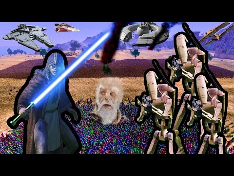 50,000 BATTLE DROIDS vs 10,000 JEDI KNIGHTS | UEBS