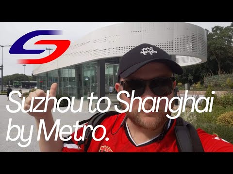 Viajei no mais novo metrô da China! Suzhou para Xangai na Linha 11 de Suzhou.