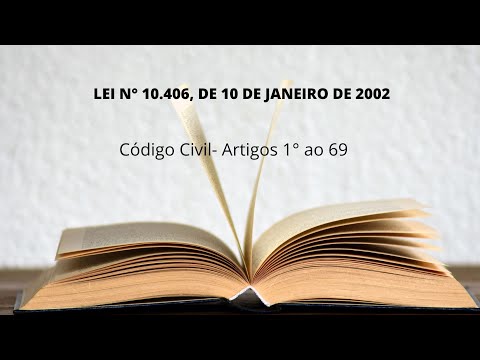 ✔Código Civil em Áudio - Artigos 1°ao 69- Grátis e Atualizado
