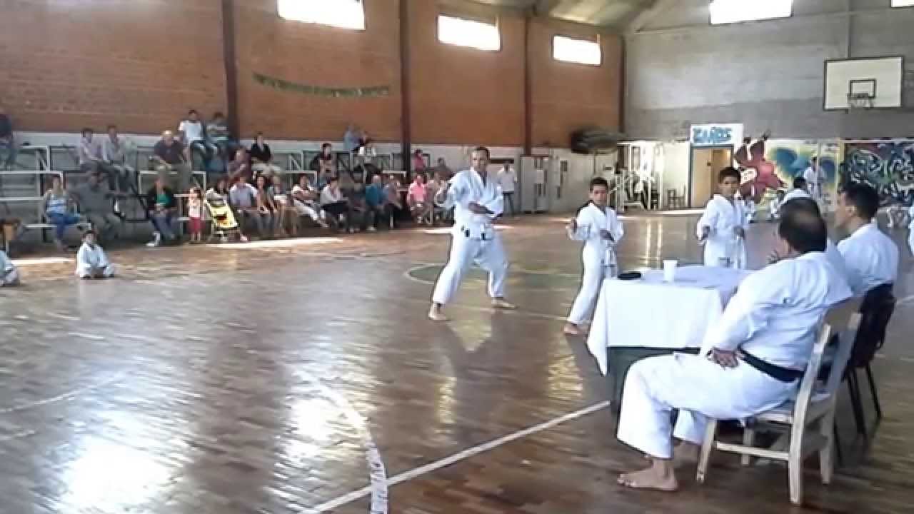Examen de cinturon blanco. karate
