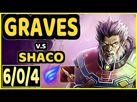 MINERVA (GRAVES) vs SHACO - 6/0/4 KDA JUNGLE CHALLENGER GAMEPLAY - BR