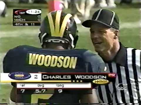 1997 Notre Dame @ Michigan; Sept 27th; ABC College Football