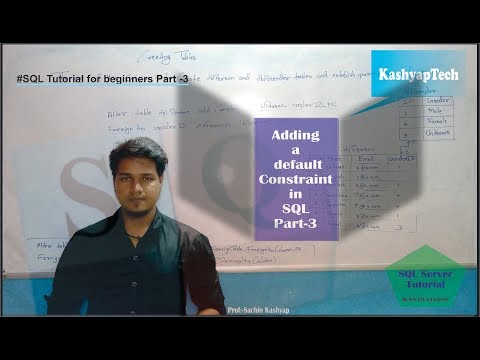 Adding a default constraint in SQL | SQL Tutorial Part-6