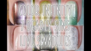COLOR INFINITY | 7 DEADLY SINS | LIVE SWATCHES