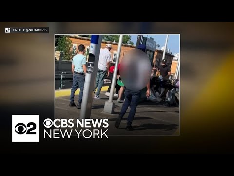 Brooklyn subway platform assault caught on video