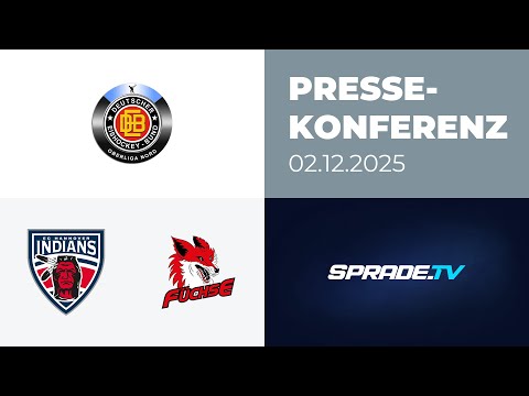 02.12.2025 - Pressekonferenz - Hannover Indians vs. Füchse Duisburg