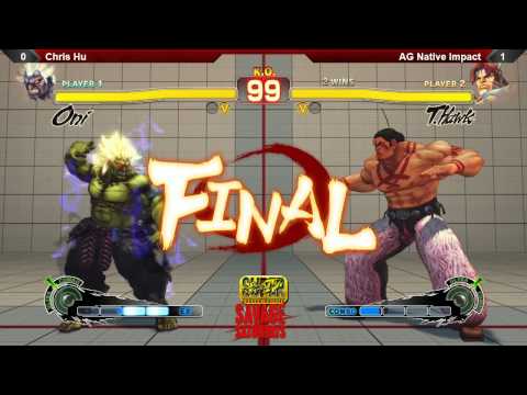 SSF4AE @ Savage Saturdays - Chris Hu (Oni) vs AG Native Impact (T. Hawk)