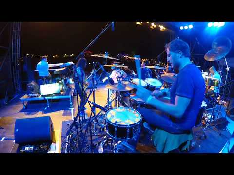 Francesco Mendolia (drums) & Incognito in 2017, Paloznak, Hungary