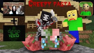 Monster School : Baldi's Creepy Pasta & Deep Web Challenge (Part 1) - Minecraft Animation