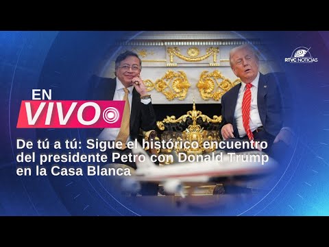 🔴En vivo: HISTÓRICO encuentro tú a tú entre el PRESIDENTE PETRO y Donald TRUMP, en la Casa Blanca