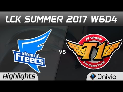 AFS vs SKT Highlights Game 1 LCK SUMMER 2017 Afreeca Freecs vs SK Telecom T1 by Onivia