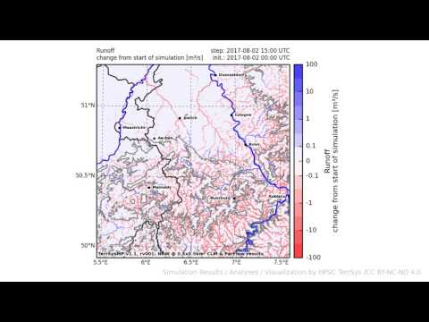 TerrSysMP monitoring run 2017-08-02 - runoff - NRW (24h)