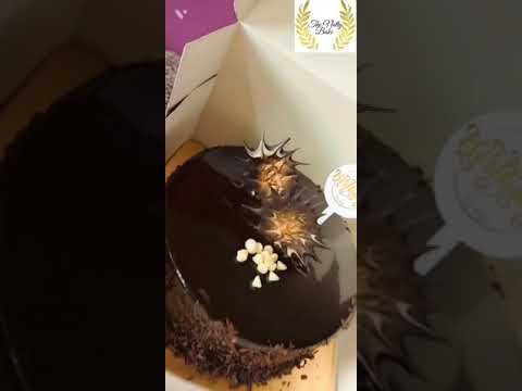 #Chocolate Cake #Yummm# With Garnishing# Chocolate Mirror Glaze # Truffle # Awesome Taste