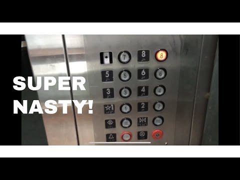 WORST OF 2018! Montgomery Kone Traction glass elevators @ World of Wonders Garage - Indianapolis, IN