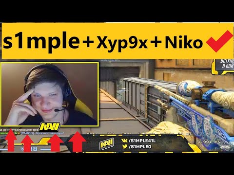 s1mple, Xyph9x & Niko playing in FPL in Same Team & destroying others