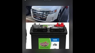 Ford Edge Battery Replacement. Step by step
