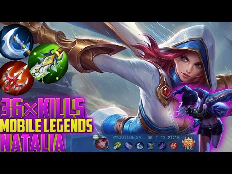 MOBILE LEGENDS NATALIA//36 KILLS//1×DEAD//ГАЙДА НА НАТАЛЯ