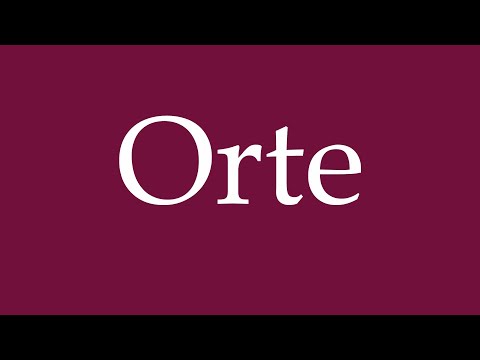 How to Pronounce ''Orte'' (Places) Correctly in German