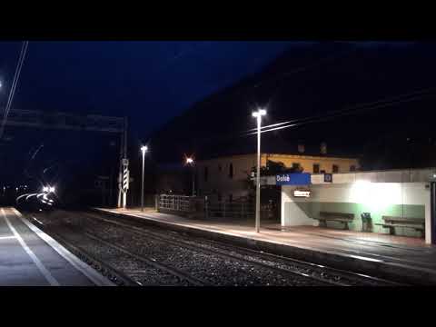 DOPPIA DI VECTRON CON MERCI TRANSITANO IN STAZIONE A DOLCE' (VR) 17 - 3 - 2018