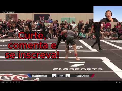 (PORTUGUÊS) Cameron Hurd vs Jacob Bornemann ADCC 77kgs Trials Semi-Finals