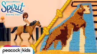 SPIRIT, LUCKY and Friends in 25,000 Dominoes! | SPIRIT RIDING FREE