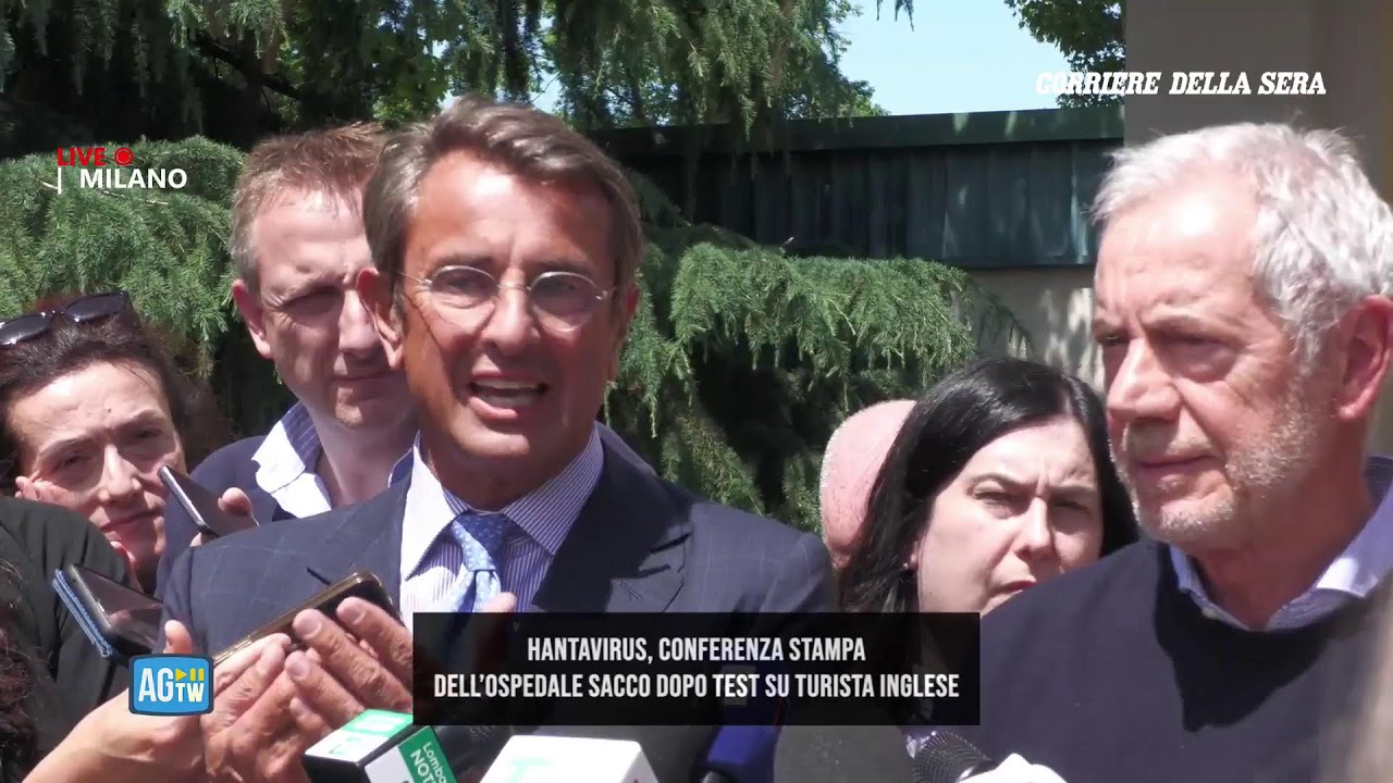 Hantavirus, conferenza stampa dell’ospedale Sacco