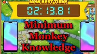 BTD6 Race - In 2:13 📱Mobile Friendly📱 Minimal Monkey Knowledge -    (Royal Flush) (Guide / Tutorial)
