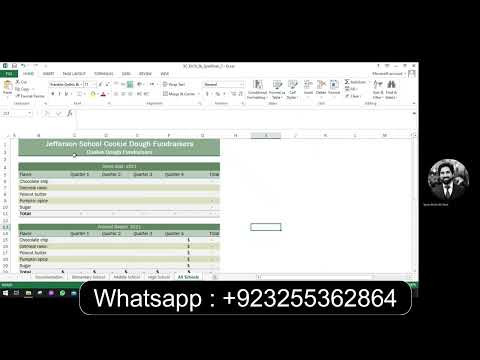 Excel Module 5 Sam Project B Jefferson School District