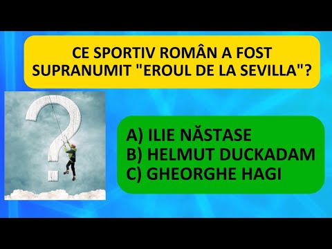 SPORT - ÎNTREBĂRI DE CULTURĂ GENERALĂ #culturagenerala #curiozități #quiz #test #stiatica