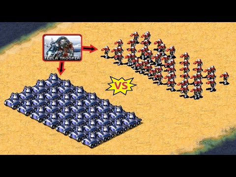 Tesla IFV vs Tesla Troopers - Same Cost - Red Alert 2