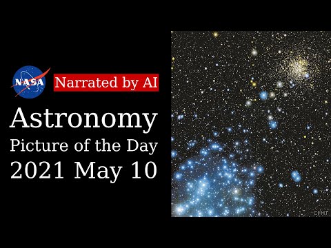 APOD: 2021-05-10 - Star Clusters M35 and NGC 2158 (Narrated by Emma)