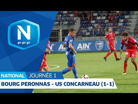 J1: Bourg-Peronnas 01 - US Concarneau (1-1), le résumé I National FFF 2018-2019
