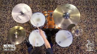 Video thumbnail for Used Sabian 21" HH Raw Bell Dry Ride Cymbal 3430g (U12172-1101318S) by Memphis Drum Shop
