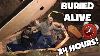 BURIED ALIVE FOR 24 HOURS CHALLENGE (6 FOOT DEEP IN A COFFIN)