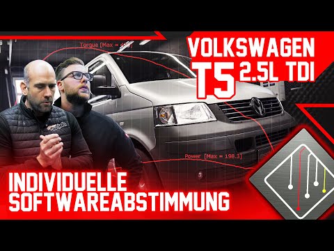 Volkswagen T5 2.5 TDI (130 PS) | Individuelle Softwareabstimmung | mcchip-dkr