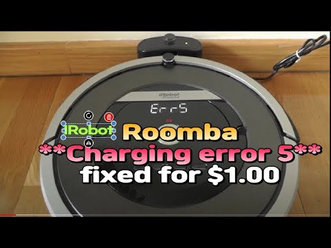 iRobot Roomba" charging error 5" fixed for $1.00