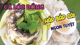 Cá Lóc Đồng Hấp Bắp Cải Cuốn Bánh Tráng | Xuân Dương Vlogs